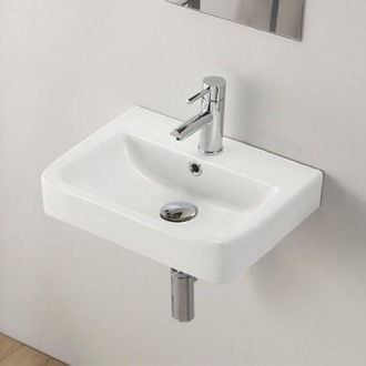Bathroom Sink Small Bathroom Sink, Wall Mounted CeraStyle 035200-U