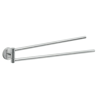 NORCKS Swivel Towel Rail, Towel Holder with 2 Swing Bars for Bathroom,  Stainless Steel Wall-Mounted Swing Towel Holder for Kitchen&Toilet