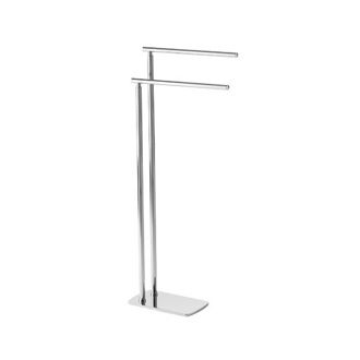 Towel Stand Double Towel Rack, Floor Standing, Chrome Gedy 7331-13