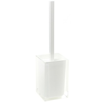 Toilet Brush Holder, Classic Style, Wall Mounted, Glass, Elite StilHaus EL12 by Nameeks