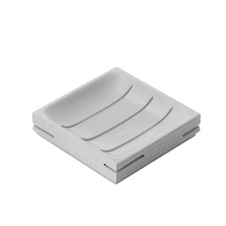 Soap Dish Modern Square Grey Soap Holder Gedy QU11-08