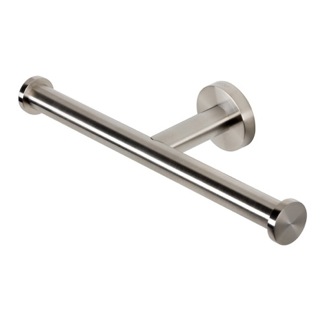 Toilet Paper Holder Toilet Roll Holder, Brushed Nickel, Spare, Double Geesa 6518-05