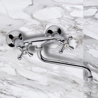 Wall Mounted Tub Faucet with Hand Shower, Winner Remer W02 by Nameeks