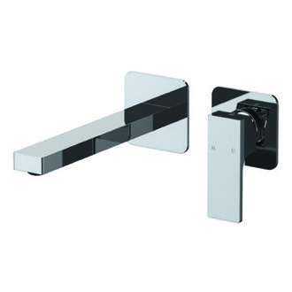 Bathroom Faucet Chrome Single Handle Wall Mounted Bathroom Faucet Remer AU15PLNL-CR