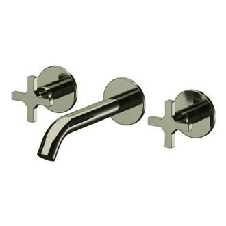 Bathroom Faucet Brushed Nickel Wall Mounted Widespread Bathroom Faucet Remer DL14PLNL-NP