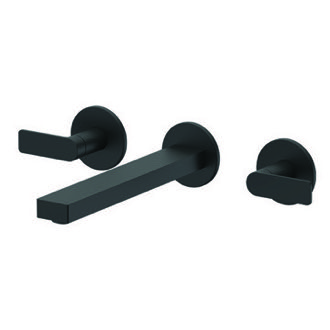 Bathroom Faucet Matte Black Wall Mounted Widespread Bathroom Faucet Remer IN14PLNL-NO