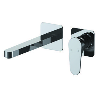 Bathroom Faucet Chrome Single Handle Wall Mounted Bathroom Faucet Remer L15PLNL-CR