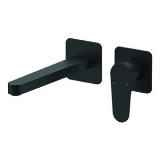 Bathroom Faucet Matte Black Single Handle Wall Mounted Bathroom Faucet Remer L15PLNL-NO