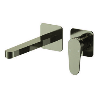 Bathroom Faucet Brushed Nickel Single Handle Wall Mounted Bathroom Faucet Remer L15PLNL-NP
