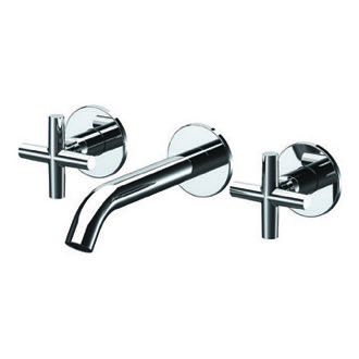 Bathroom Faucet Chrome Wall Mounted Widespread Bathroom Faucet Remer NJ14PLNL-CR