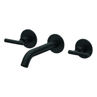 Bathroom Faucet Matte Black Wall Mounted Widespread Bathroom Faucet Remer XF14PLNL-NO