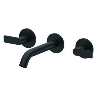 Bathroom Faucet Matte Black Wall Mounted Widespread Bathroom Faucet Remer XN14PLNL-NO