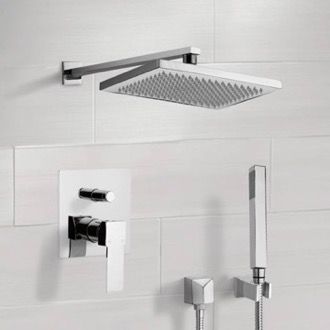 Shower Faucet Rain Shower System with Handheld, Rain Shower Head, Shower Faucet Set Remer SFH6544