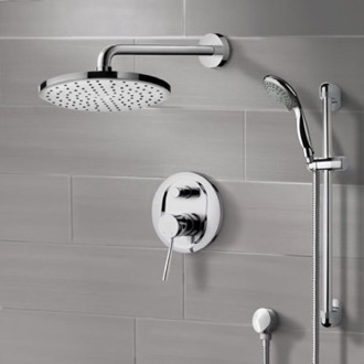Shower Faucet Rain Shower System with Handheld, Rain Shower Head, Shower Faucet Set Remer SFR7166