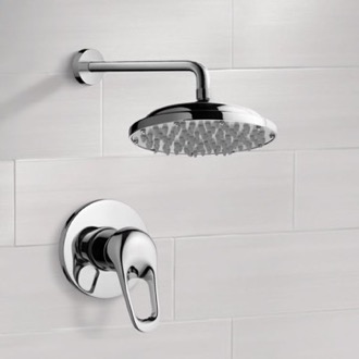 Shower Faucet Chrome Shower Faucet Set with 9