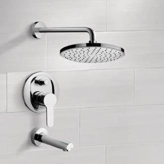 Tub and Shower Faucet Tub and Shower Faucet Set with Rain Shower Head Remer TSF10