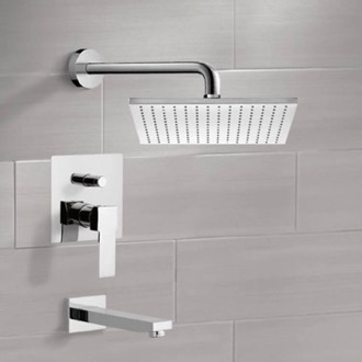 Tub and Shower Faucet Tub and Shower Faucet Sets with 12