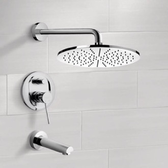 Tub and Shower Faucet Tub and Shower Faucet Set with Rain Shower Head Remer TSF2145