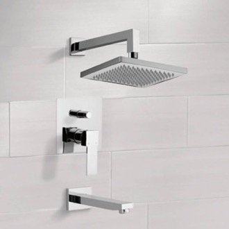 Tub and Shower Faucet Tub and Shower Faucet Set with Rain Shower Head Remer TSF2299