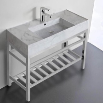 Console Bathroom Sink Modern Console Sink Vanity, Marble Style Sink, 40