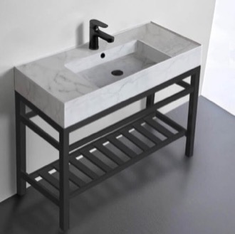 Console Bathroom Sink Modern Console Sink Vanity, Marble Style Sink, 40