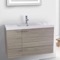 Modern Bathroom Vanity, Wall Mount, 40