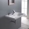 Drop In Sink in Ceramic, Modern, Rectangular