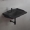 Black Ceramic Wall Mounted Bathroom Sink