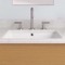 Undermount Bathroom Sink, White Ceramic