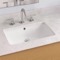 Undermount Bathroom Sink, White Ceramic