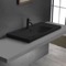 Black Drop In Sink With Counter Space, Modern, Rectangular