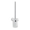 Toilet Brush Holder, Frosted Glass, Wall Mount