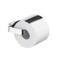 Toilet Roll Holder With Cover, Square, Polished Chrome