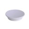 Round Soap Dish Made From Stone in White Finish