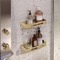 Set of Matte Gold Shower Baskets