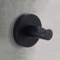 Matte Black Modern Round Bathroom Hook