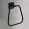 Matte Black Modern Towel Ring