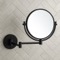 Black Wall Mounted 7x Makeup Mirror