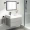 Wall Mounted Bathroom Vanity, Modern, Grey Mist, 32 Inch