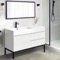 48 Inch Free Standing Bathroom Vanity, Modern, Glossy White