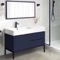 48 Inch Navy Blue Free Standing Bathroom Vanity