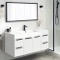 48 Inch Bathroom Vanity, Floating, Modern, Glossy White