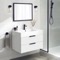 Floating Bathroom Vanity, Modern, Glossy White, 32 Inch