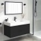 Black Bathroom Vanity, Floating, Modern, 40 Inch