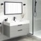 40 Inch Floating Bathroom Vanity, Modern, Grey Mist