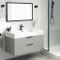 Grey Bathroom Vanity, Floating, 40 Inch