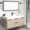 48 Inch Bathroom Vanity, Floating, Modern, Brown Oak