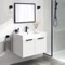 Floating Bathroom Vanity, Glossy White, 32 Inch