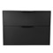 Wall Mounted Black Bathroom Vanity, Modern, 32 Inch