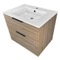 Walnut Floating Bathroom Vanity, 28 Inch